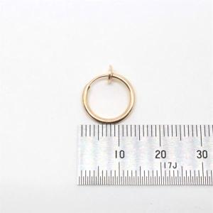 フープイヤリング ゴールド KC金 13mm ...の詳細画像2