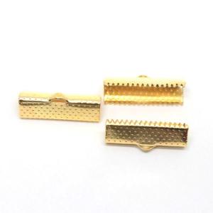 ワニ口 紐止め 20mm 紐留め帽 リボン留 ...の詳細画像2