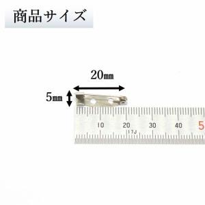 ブローチピン コサージュピン シルバー 20m...の詳細画像2