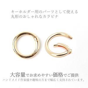 ナスカン カラビナ 丸 金具 キーホルダー リ...の詳細画像5