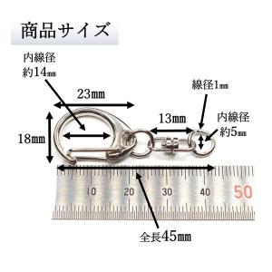 ナスカン 金具 キーホルダー金具 キーリング ...の詳細画像2