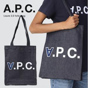 A.P.C. アーペーセー LAURE TOTE BAG COCSXM61683 トートバッグ インディゴ ロゴ シンプル レディース ギフト｜laxny-yh