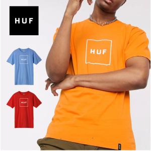 【在庫処分】HUF TS00507 M ESSENTIALS BOX LOGO S/S TEE ロンT Tシャツ ロゴ メンズ 半袖 定番 カラー ギフト｜laxny-yh