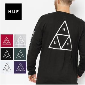 HUF ハフ TS00506 M ESSENTIALS TRIPLE TRIANGLE L/S TEE ロンT Tシャツ ロゴ アウトレット ギフト 母の日｜laxny-yh