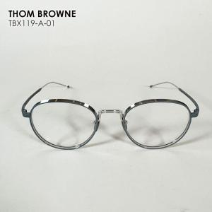 THOM BROWNE トムブラウン TBX119 メタルフレーム 伊達メガネ メンズ レディース おしゃれ 大きい ブランド メガネケース 日本製 度なし 軽量｜laxny-yh