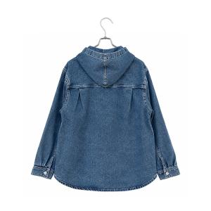 【LAXNY】デニムフードシャツジャケット メ...の詳細画像3