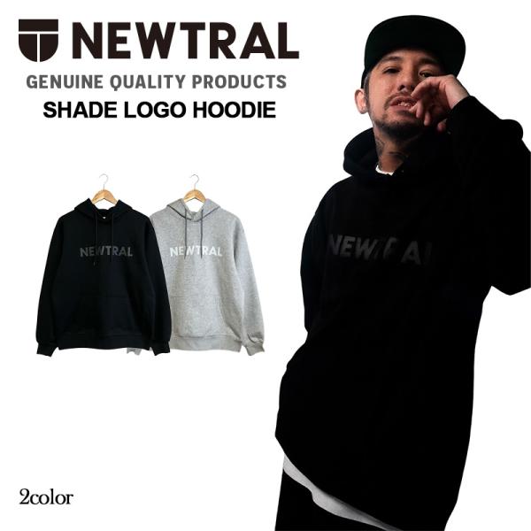 【JESSE 着用モデル】NEWTRAL シェードロゴパーカー プルオーバーパーカー メンズ レディ...