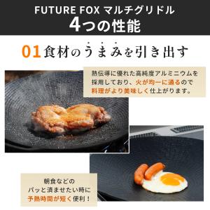 FUTUREFOX マルチグリドル 鉄板 深さ...の詳細画像4