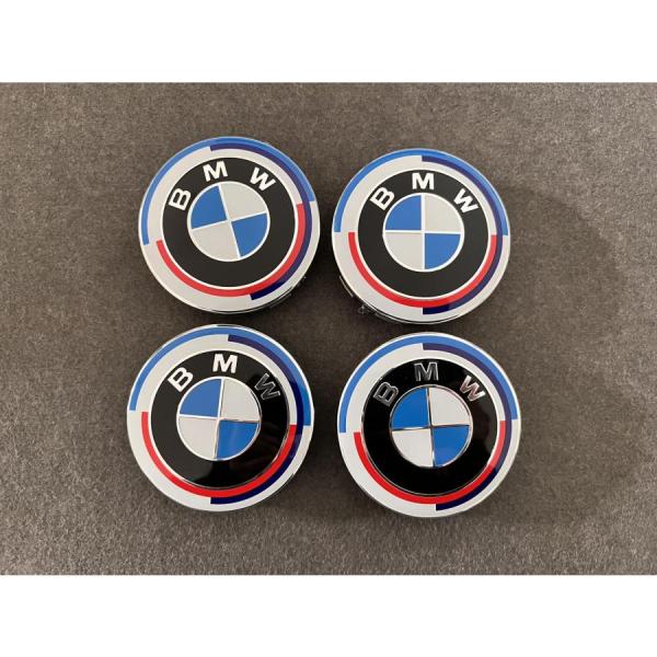 84★BMW 50周年記念用★4個セット ホイールキャップ 外径68mm ハブキャップ センターキャ...