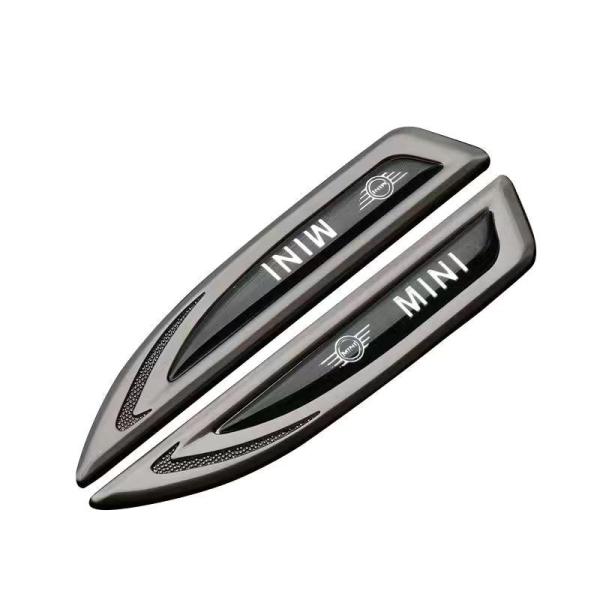 MINI ミニ BMW 車用エンブレム ステッカー デカール 2個セット バッジ 3Dメタル カーフ...