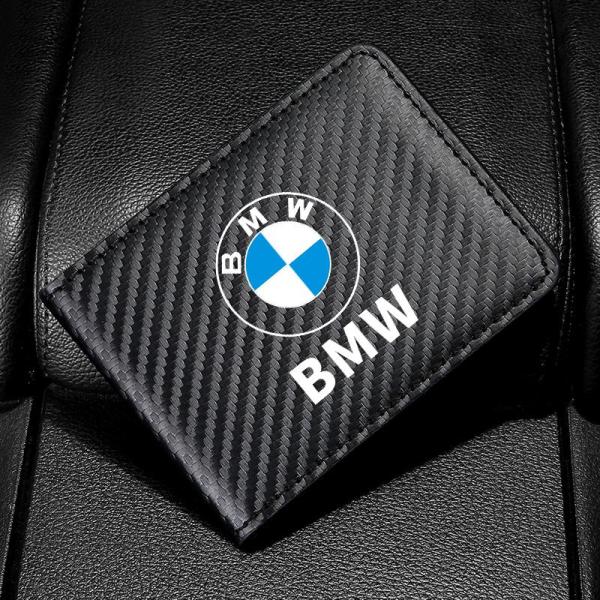 BMW カードケース 免許証ケース カードホルダー PUレザー カーボン調 名刺ファイル ブラック ...