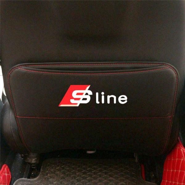 sline アウディ 後部座席収納 キックガード バックプロテクター キックマット 2点セット 車用...