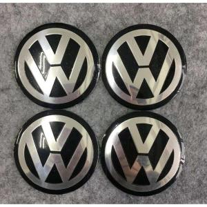 送料無料　024★VOLKSWAGEN フォルクスワーゲン用★4個セット ホイール キャップシール 約直径56.5mm  ホイールセンター ロゴあり