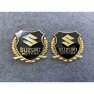 送料無料 SUZUKI スズキ用☆2個セット ステッカー エンブレム カバー