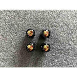 ポルシェ純正】ポルシェ クレスト バルブステム キャップ セット