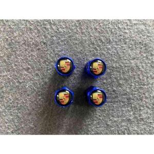 ポルシェ純正】ポルシェ クレスト バルブステム キャップ セット