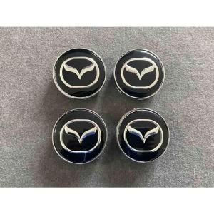 並行輸入品】 マツダ用 4個セット 56MM 100周年記念 ホイールセンター