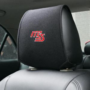 MS マツダ 車のヘッドレストカバー 2点セット 専用車ロゴ シートヘッド枕カバー ブラック プロテクター ネックピローカバー アクセサリー ysyt qtm