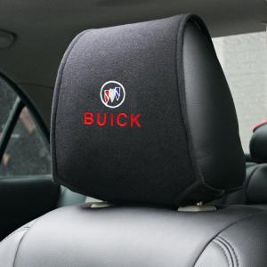 ビュイック 車のヘッドレストカバー 2点セット 専用車ロゴ シートヘッド枕カバー ブラック プロテクター ネックピローカバー アクセサリー ysyt qtm