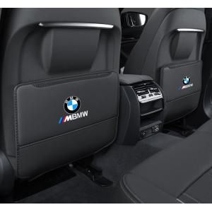 ◆BMW ///M◆ブラック◆車用 シート バックカバー 汚れ防止カバー 蹴り防止 取付簡単 座席 シートバック カーグッズ 2枚セット aaam qtm