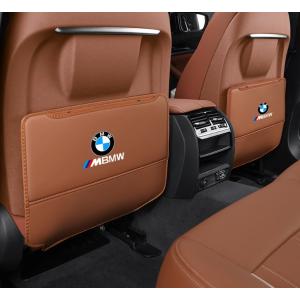◆BMW ///M◆コニャックカラー◆車用 シート バックカバー 汚れ防止カバー 蹴り防止 取付簡単 座席 シートバック カーグッズ 2枚セット aaam qtm