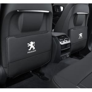 ◆プジョー PEUGEOT◆ブラック◆車用 シート バックカバー 汚れ防止カバー 蹴り防止 取付簡単 座席 シートバック カーグッズ 2枚セット aaam qtm
