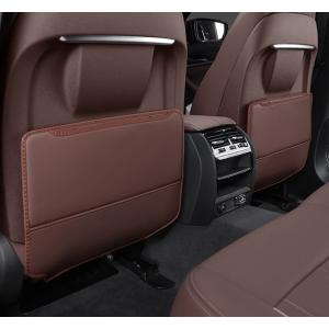 ◆汎用◆モカブラウン◆車用 シート バックカバー 汚れ防止カバー 蹴り防止 取付簡単 座席 シートバック カーグッズ 2枚セット aaam qtm