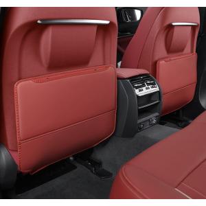 ◆汎用◆ワインレッド◆車用 シート バックカバー 汚れ防止カバー 蹴り防止 取付簡単 座席 シートバック カーグッズ 2枚セット aaam qtm