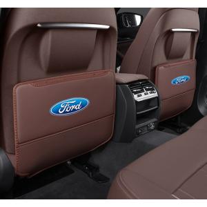 ◆フォード FORD◆モカブラウン◆車用 シート バックカバー 汚れ防止カバー 蹴り防止 取付簡単 座席 シートバック カーグッズ 2枚セット aaam qtm