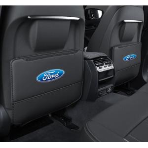 ◆フォード FORD◆ブラック◆車用 シート バックカバー 汚れ防止カバー 蹴り防止 取付簡単 座席 シートバック カーグッズ 2枚セット aaam qtm