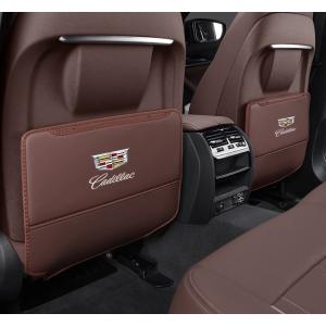 ◆キャデラック Cadillac◆モカブラウン◆車用 シート バックカバー 汚れ防止カバー 蹴り防止 取付簡単 座席 シートバック カーグッズ 2枚セット aaam qtm