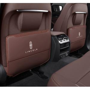◆リンカーン Lincoln◆モカブラウン◆車用 シート バックカバー 汚れ防止カバー 蹴り防止 取付簡単 座席 シートバック カーグッズ 2枚セット aaam qtm