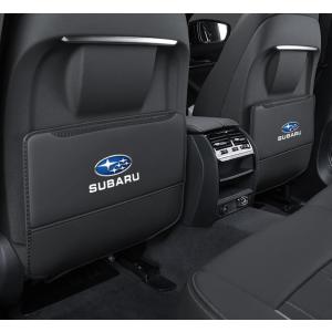 ◆スバル SUBARU◆ブラック◆車用 シート バックカバー 汚れ防止カバー 蹴り防止 取付簡単 座席 シートバック カーグッズ 2枚セット aaam qtm