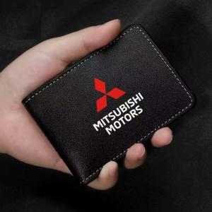 ◆三菱 MITSUBISHI◆ブラック◆免許証ケース カードホルダー PU 名刺ファイル カード入れ クレジットカードケース カードケース 小銭入れ aaas qtm