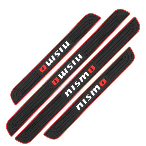 ◆日産 nismo◆車用ドア敷居プレートプロテクター　フロント リアドア敷居　保護ステッカー　PVC...