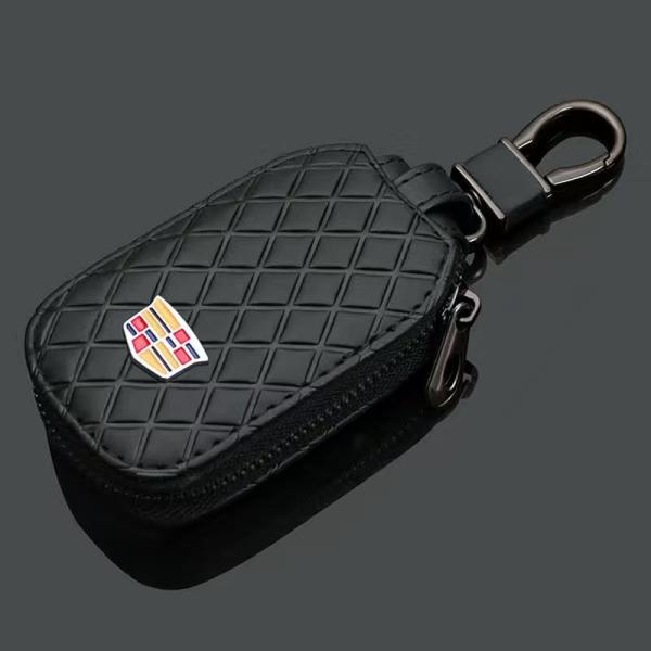◆キャデラック Cadillac◆ブラック◆キーケース スマートキー レザーキーケース 車用 鍵 収...