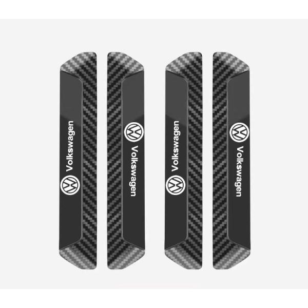 ◆フォルクスワーゲン◆車ドアガード ドアプロテクター 4個セット 擦り傷/衝突防止 貼付式 ABS樹...
