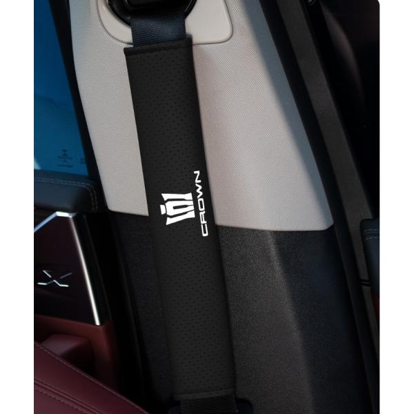 ◆クラウン CROWN◆ブラック◆シートベルトパッド シートベルトカバー シートベルトクッション シ...