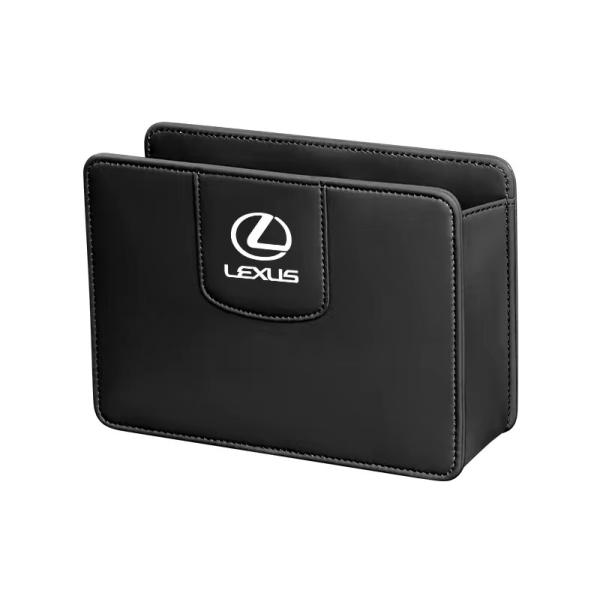 ★レクサス LEXUS★ブラック★車用ゴミ箱 PUレザー 多機能収納袋 収納ボックス 防水 引っ掛け...