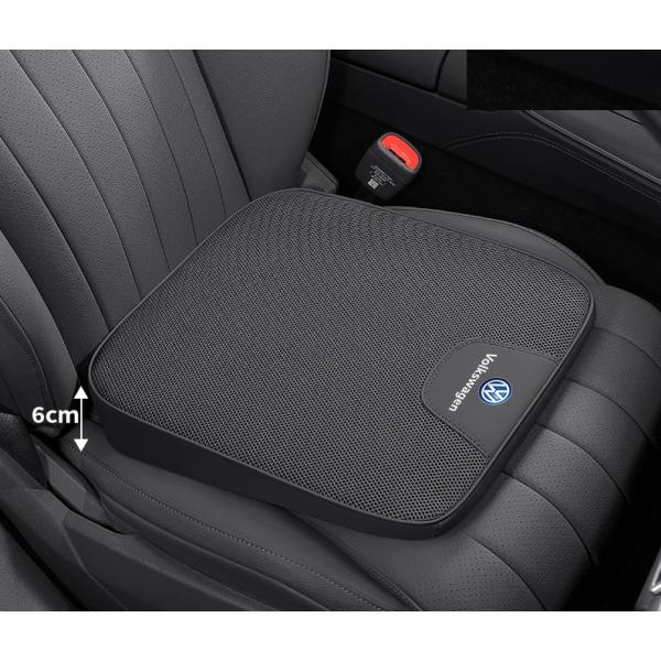 ★フォルクスワーゲン★ブラック★6CM車用 座布団 シートアップクッション シートクッション 座席シ...