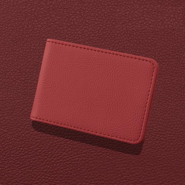 ★汎用★レッド★カードケース 免許証ケース 名刺ファイル カード入れ クレジットカードケース レザー...
