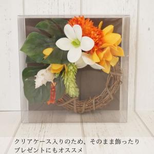 リース 花 玄関 おしゃれ 造花 飾り 黄色 ...の詳細画像2