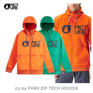 23-24 PICTURE ORGANIC CLOTHING  PARK ZIP TECH HOODIE メンズ ミッドレイヤー フリース スノー ウェア スノーボード スキー 正規販売店｜lazymonday-japan