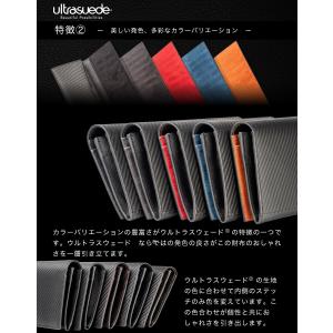 長財布 メンズ 財布 東レ ウルトラスエード ...の詳細画像3