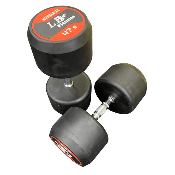 [業務用]ラバーダンベル 47.5kg×2個SET