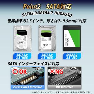 2.5インチ HDD SSD 外付けケース U...の詳細画像4