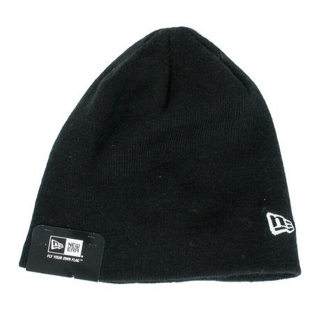 ニューエラ（NEW ERA）（メンズ）ニット帽 防寒 BASIC BEANIE BLK/SWH ビー...