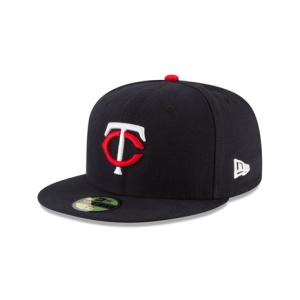 ニューエラ（NEW ERA）（メンズ、レディース）キャップ 59FIFTY MLBオンフィールド ミネソタ・ツインズ ホーム 11449359 吸汗速乾｜lbreath