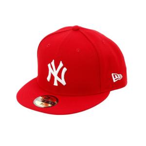 ニューエラ（NEW ERA）（メンズ）帽子 キャップ 5950 ニューヨーク ヤンキース スカーレットxホワイト 12336658 日よけ｜lbreath