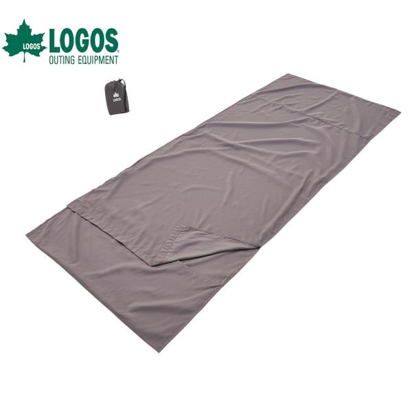 ロゴス（LOGOS） シュラフ 寝袋 インナー 抗菌防臭シルキーインナーシュラフ チャコール 726...